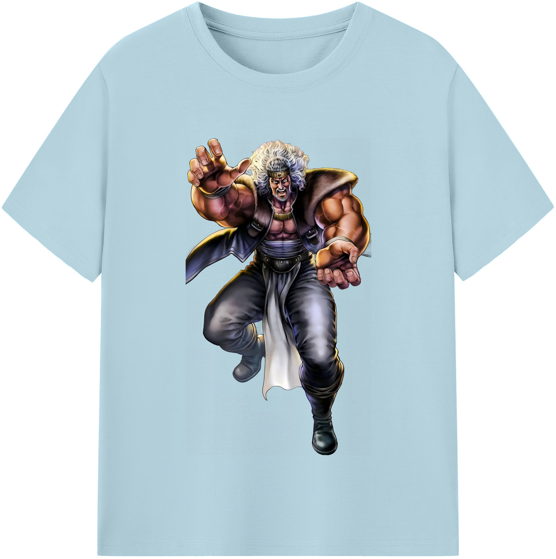 （画像用） 北斗の拳 Fist of the North Star 綿100％半袖Tシャツ（フロントプリント）